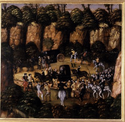 John Frederick the Magnanimous and King Charles V by Lucas Cranach the Elder